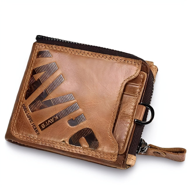 portefeuille cuir homme marron