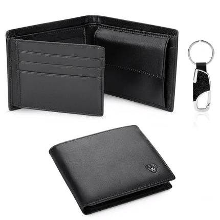 portefeuille en cuir noir pour homme